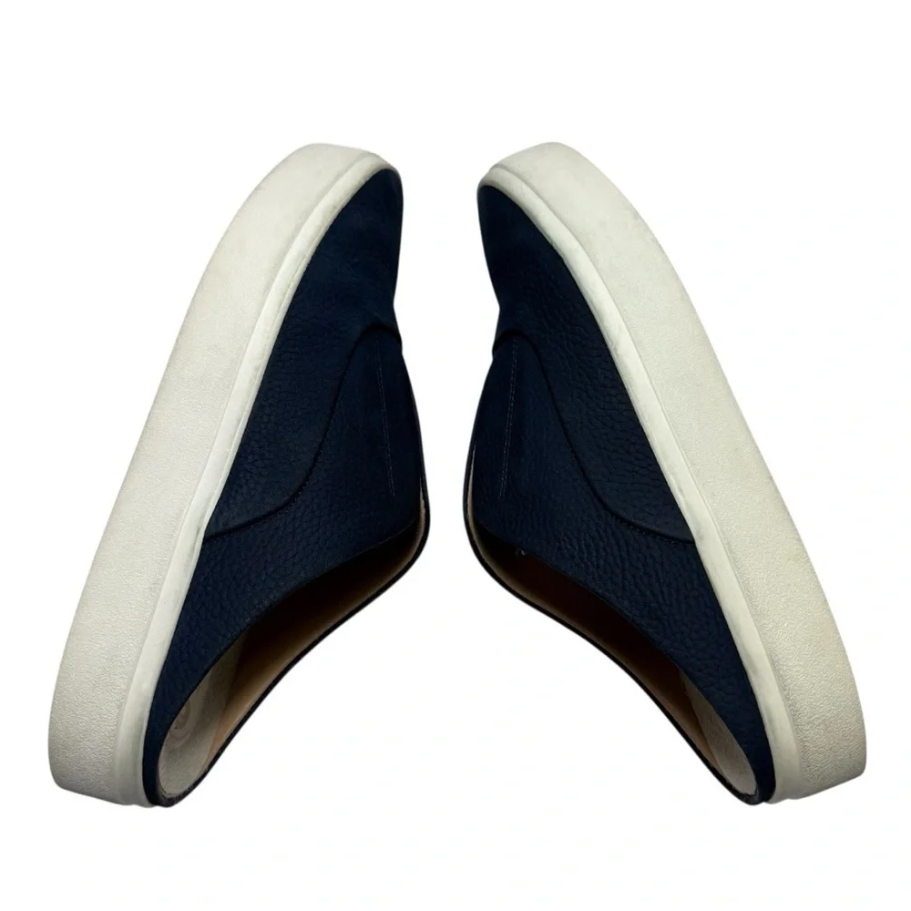 Corso Como Slides Slip on Leather Casual Navy Slip-On Women’s Sneakers Size 8M